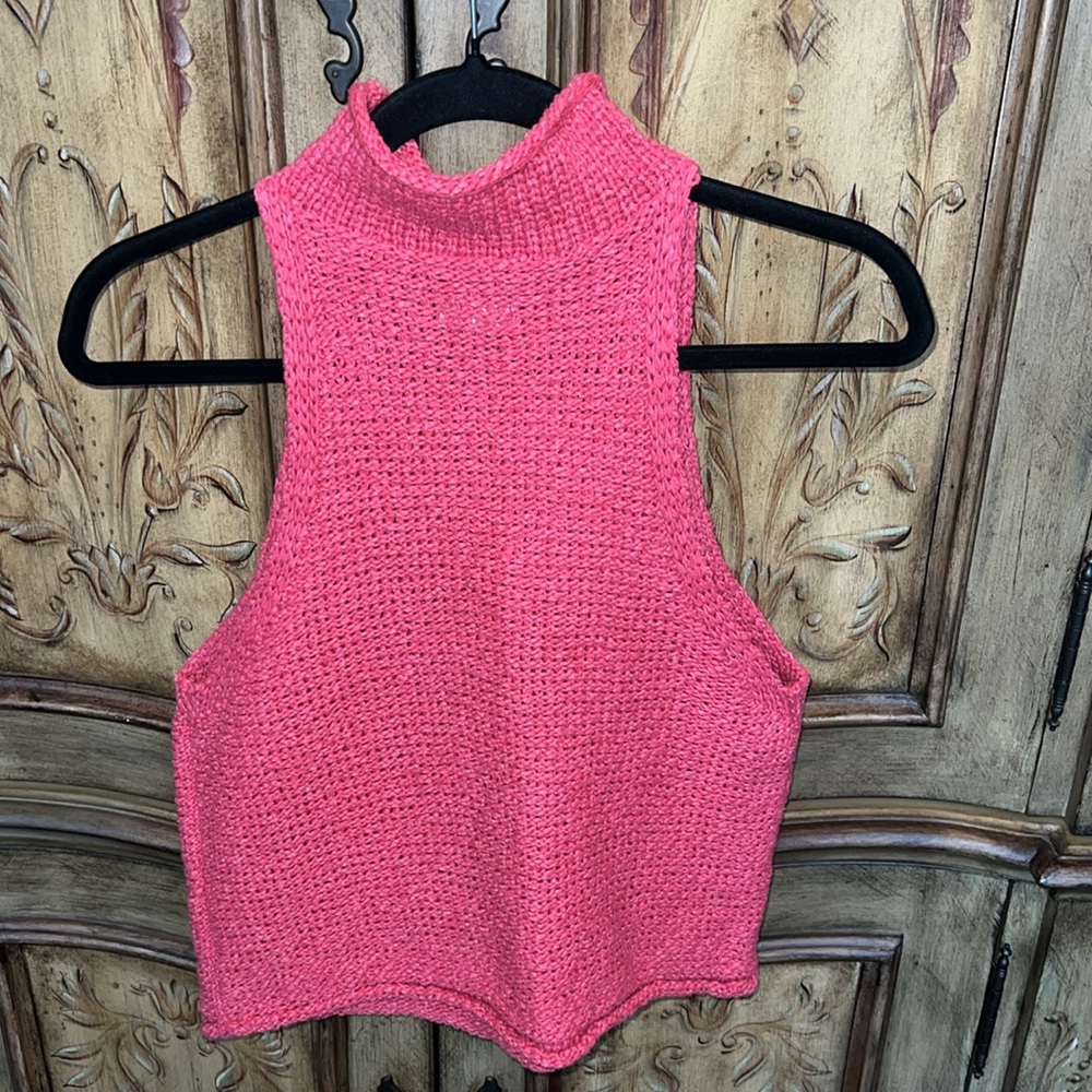Anthropologie Pilcro Rolled Mock Neck Sweater Tank - Picture 4 of 9